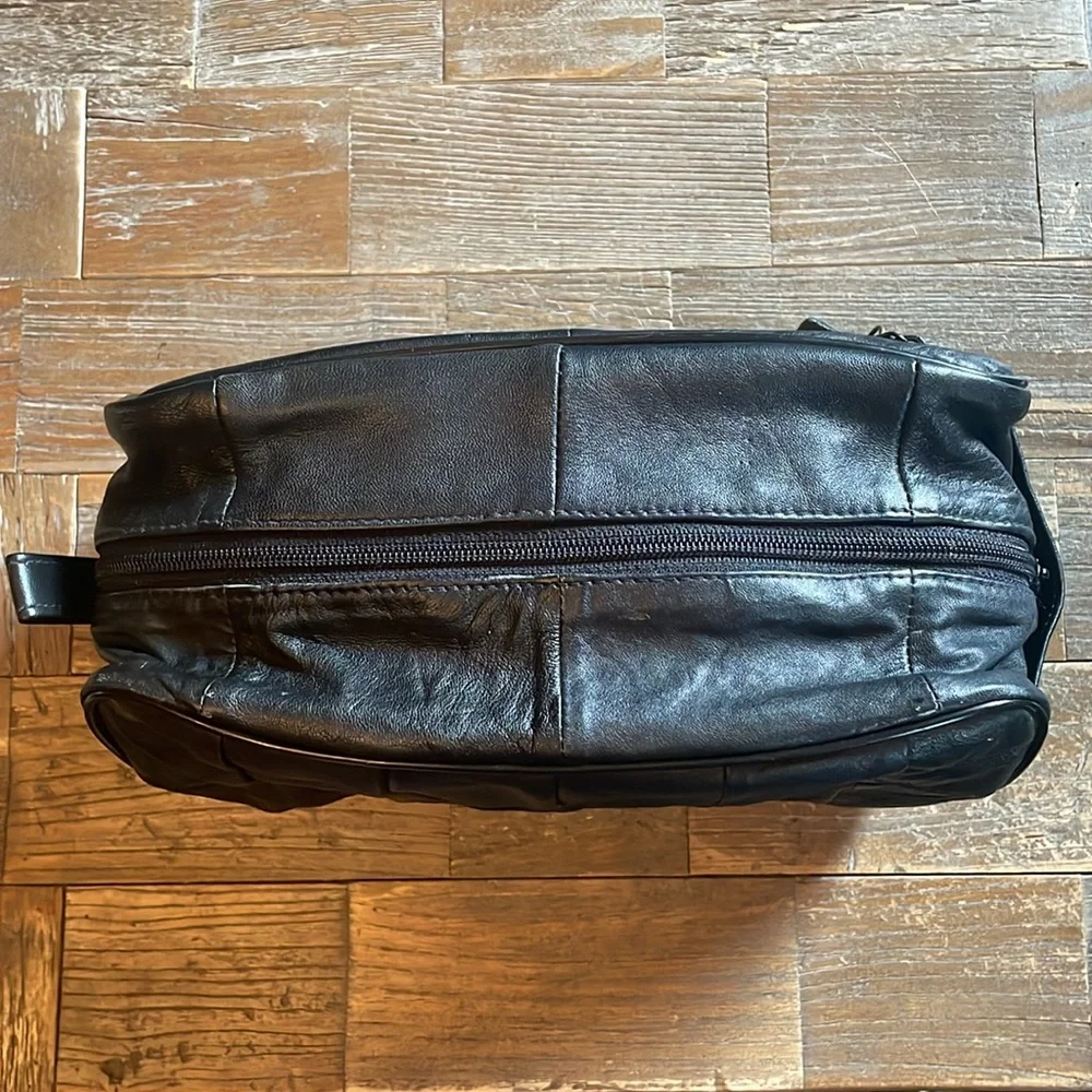 Buxton Cashmere Lambskin Patchwork Travel Case🖤